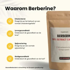 20% korting | Cupplement Berberine Extract Capsules 400 mg