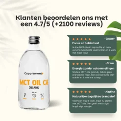 25% korting | Cupplement Multipack MCT C8 Olie Biologisch