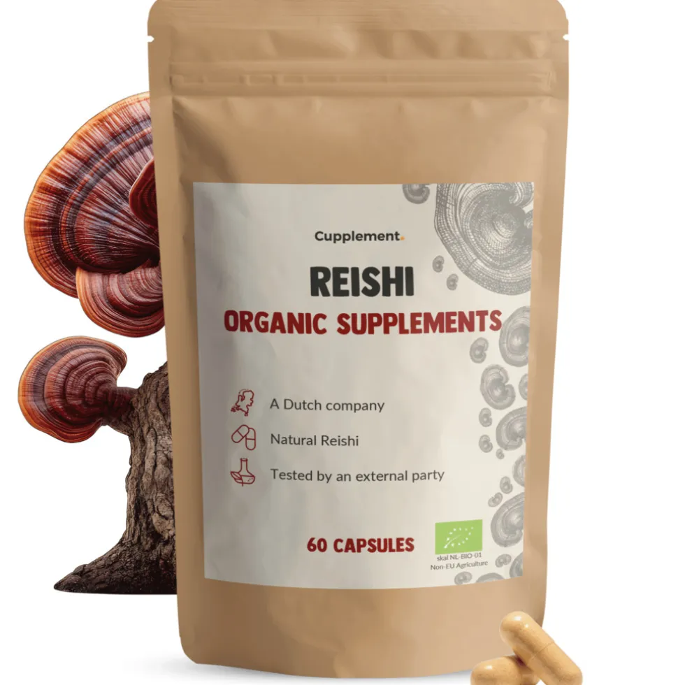 20% korting | Cupplement Reishi Capsules 500 mg Biologisch