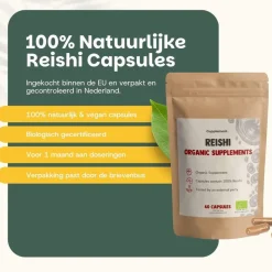 20% korting | Cupplement Reishi Capsules 500 mg Biologisch