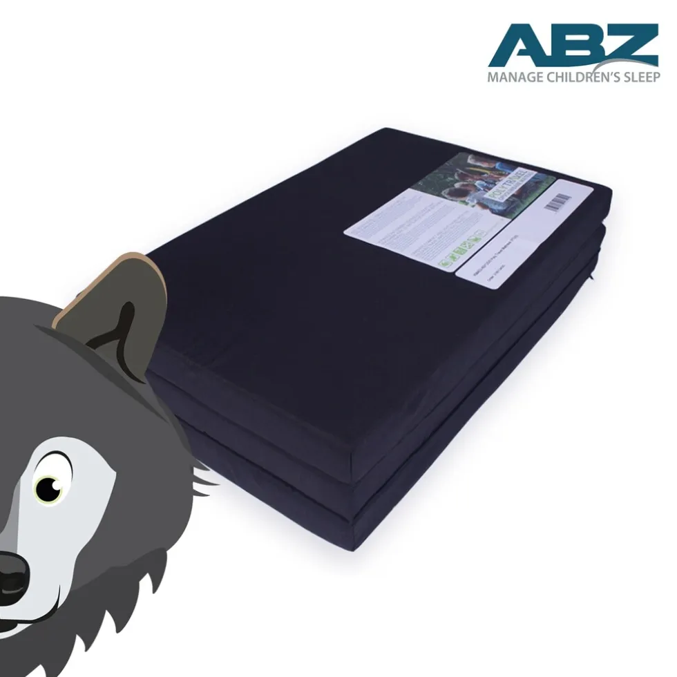 ABZ Wolf Zwart 60 x 120 cm Opvouwbaar Matras in Tas