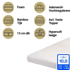 ABZ 60x120 Breath Ease Luxe Matras Ledikant