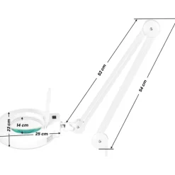 Activeshop cosmetische vergrotings loeplamp met statief en LED verlichting