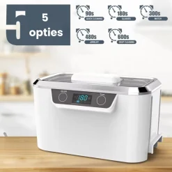 Activeshop professionele ultrasoon reiniger reinigingsapparaat voor brillen sieraden horloge en make-up kwasten