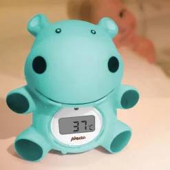Alecto BC-11 HIPPO - Badthermometer en kamerthermometer, nijlpaard
