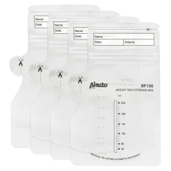 Alecto BF100 - Moedermelk bewaarzakjes 220 ml, 100 stuks