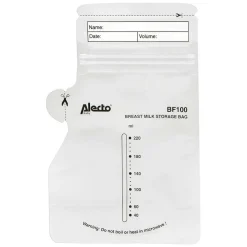 Alecto BF100 - Moedermelk bewaarzakjes 220 ml, 100 stuks