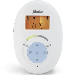 Alecto DBX-112 - Full Eco DECT babyfoon met display, wit/blauw