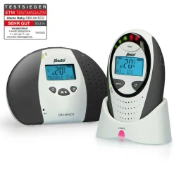 Alecto DBX-88 LIMITED - Full Eco DECT babyfoon met display, wit/antraciet