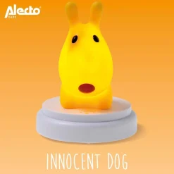 Alecto INNOCENT DOG - LED nachtlampje, hond, geel