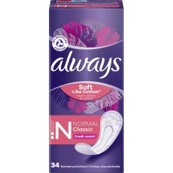 Always Dailies Soft Like Cotton Normal Fresh Inlegkruisjes
