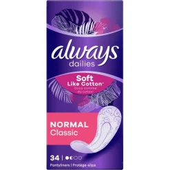 Always Dailies Soft Like Cotton Normal Inlegkruisjes
