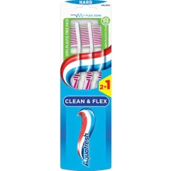 Aquafresh Clean & Flex Hard Tandenborstels
