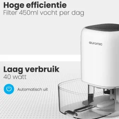 Auronic Luchtontvochtiger 450mL per dag