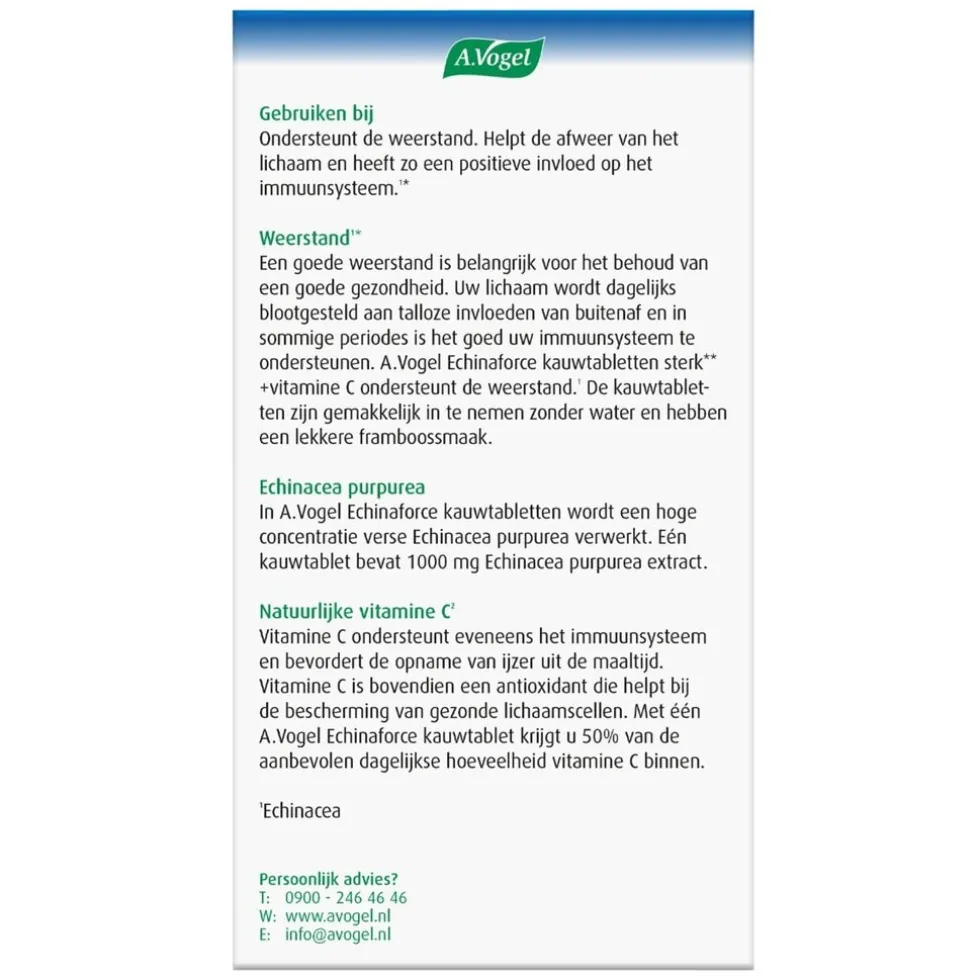 A.Vogel Echinaforce Sterk** + Vitamine C Kauwtabletten