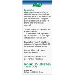 A.Vogel Overgang Famosan Salvia Sterk** Tabletten