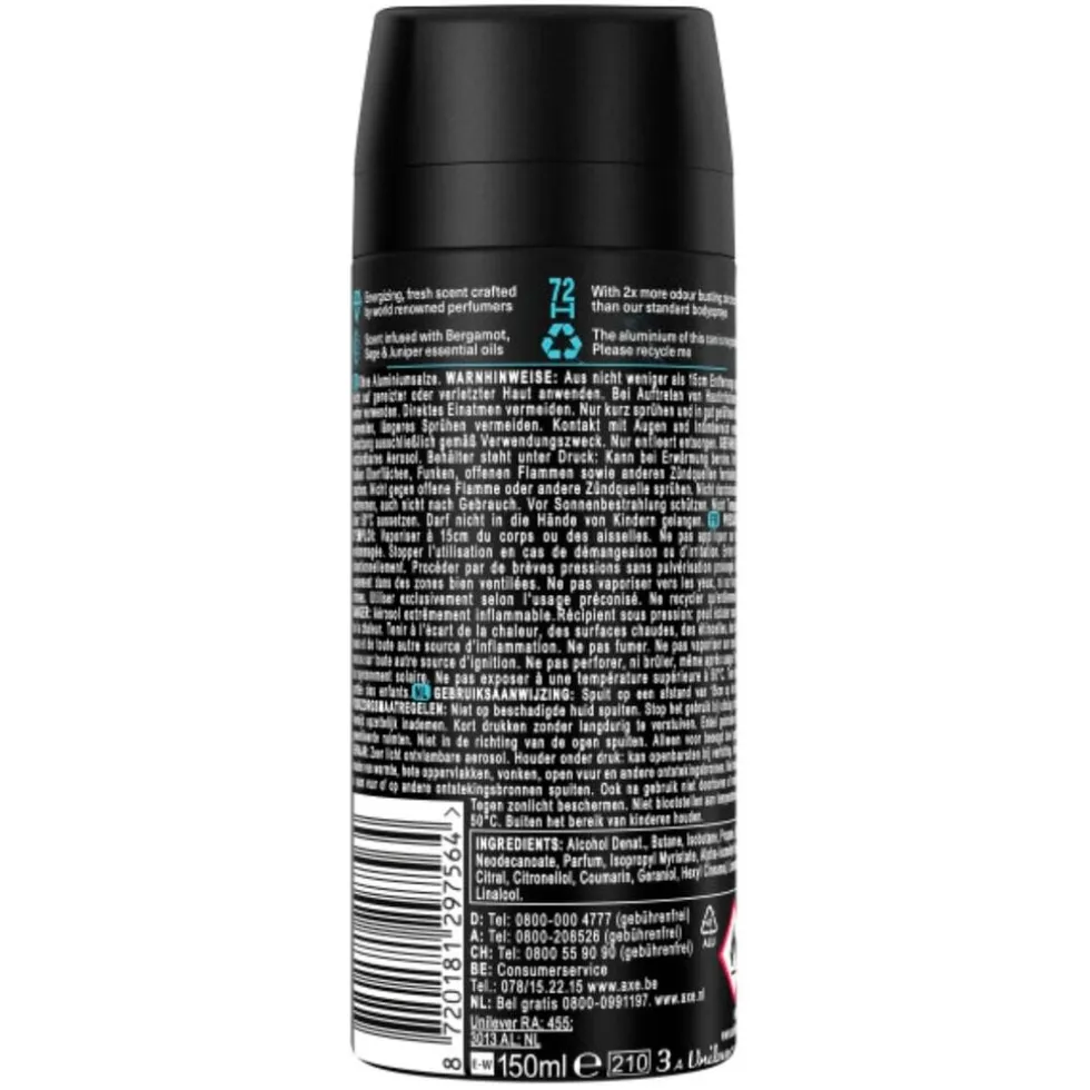 Axe Fine Fragrance Aqua Bergamot Deodorant & Bodyspray
