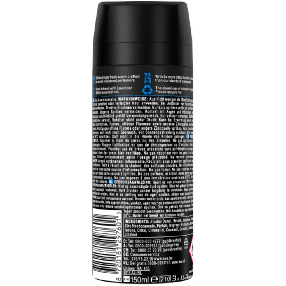 Axe Fine Fragrance Blue Lavender Deodorant Bodyspray