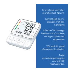 Beurer BM 51 easyClip Bloeddrukmeter Bovenarm