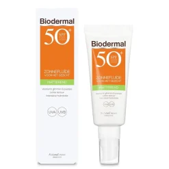 Biodermal SPF50+ Matterende Zonnefluïde voor je Gezicht