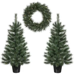 Black Box Trees Kunstkerstboomjes en krans set