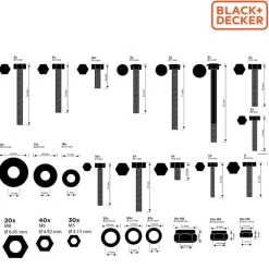 BLACK+DECKER Bouten en moeren MEBBO5340/0010