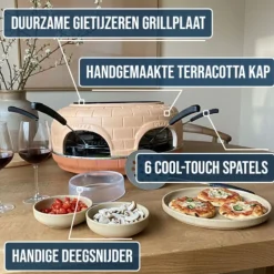 BluMill Terracotta Pizza Oven met Gourmetstel