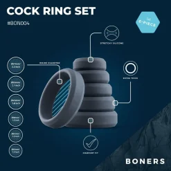 Boners 6-Delige Cockring Set