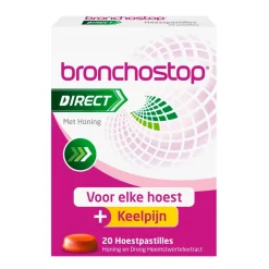 Bronchostop Direct Hoestpastilles met Honing