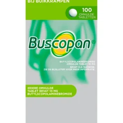 Buscopan Bij Buikkrampen 10mg Butylscopolaminebromide Omhulde Tabletten