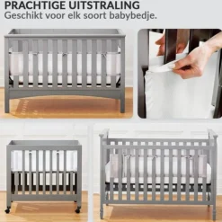 Buxibo Baby Bed Omrander Bedbumper Hoofdbeschermer Set van 2