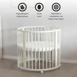 Buxibo Baby Box Grondbox Speelbox Playpen Kinderbox Rond Inclusief Matras