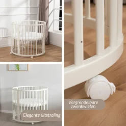 Buxibo Baby Box Grondbox Speelbox Playpen Kinderbox Rond Inclusief Matras