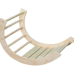 Buxibo Houten Klimbrug/Klimboog XXL Montessori Klimrek Inclusief Kussen