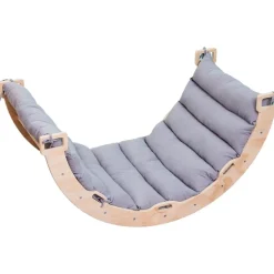 Buxibo Houten Klimbrug/Klimboog XXL Montessori Klimrek Inclusief Kussen