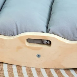 Buxibo Houten Klimbrug/Klimboog XXL Montessori Klimrek Inclusief Kussen