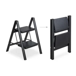 Buxibo Keukentrapje Vouwladder 2 Staps Keukenopstapje Opvouwbare ladderkruk