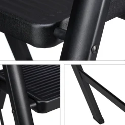 Buxibo Keukentrapje Vouwladder 2 Staps Keukenopstapje Opvouwbare ladderkruk