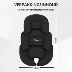 Buxibo Kussen voor Babystoel Kinderzitje Autostoel Veiligheidsstoel Stoelverhoger