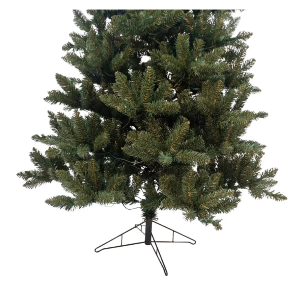 Buxibo PVC Kerstboom met 150 LED en 8 lichteffecten EU-stekker Metalen Standaard