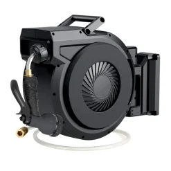 Buxibo Wandslangenbox Tuinslang met haspel 9 Sproei standen Slangenhouder 180° Draaibaar