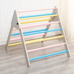 Buxibo XXL Klimrek Opvouwbare Driehoek Klimboog Helling met Glijbaan Montessori