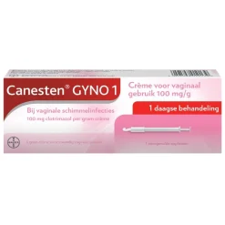 Canesten Gyno 1-Daagse Behandeling Crème bij Vaginale Schimmelinfecties