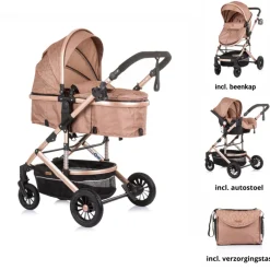 Chipolino Estelle Kinderwagen 3-in-1 met Autostoel