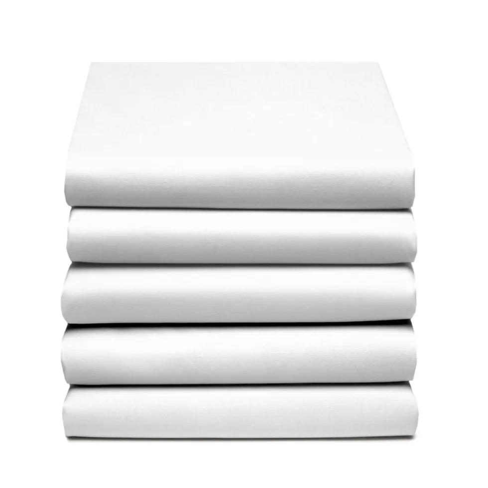 Cinderella Splittopper Hoeslaken Jersey Katoen Stretch Single Split - white 160x200/210cm