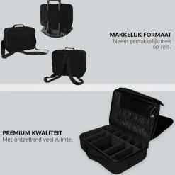 Confibel Cosmetica Koffer Make-up Koffer met verstelbare vakken