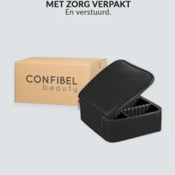 Confibel Cosmetica Koffer Make-up Koffer met verstelbare vakken