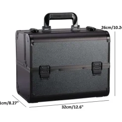 Confibel Opvouwbare Cosmetica Koffer 5 Opbergvakken Beauty Case