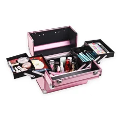 Confibel Opvouwbare Cosmetica Koffer 5 Opbergvakken Beauty Case
