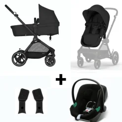 Cybex Eos Basic Kinderwagen met Autostoel Aton B2 en Adapterset